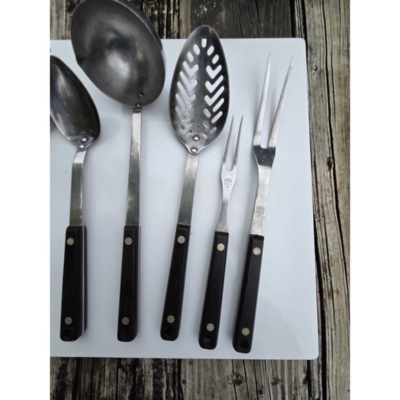 Vintage Set 7 Ekco Stainless Vanadium Flint Arrow Kitchen Utensil USA - Picture 2 of 11